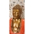 Buda Resina Meditação Vermelho 40cm - comprar online