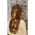 Buda Resina Meditação Branco 40cm - comprar online