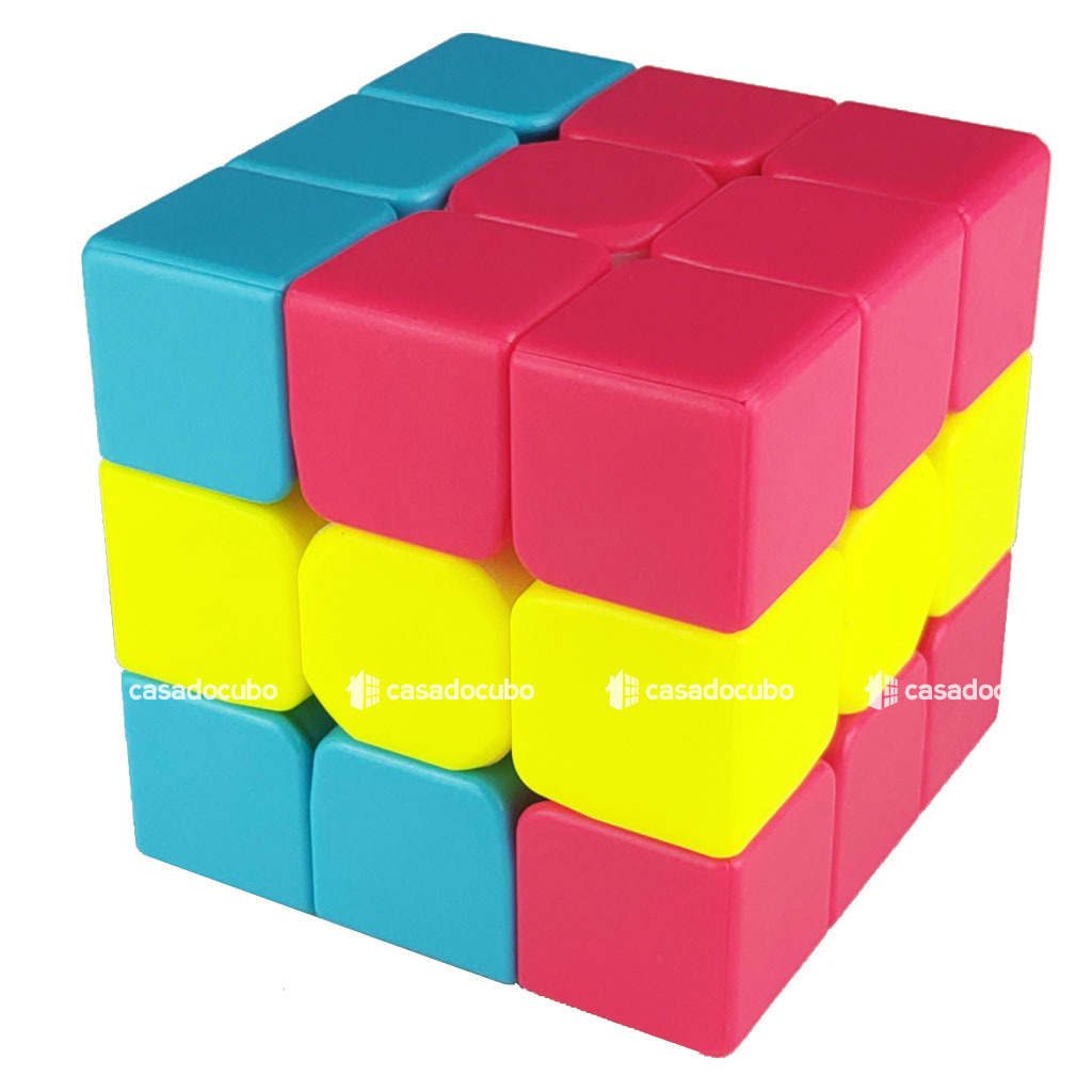 Cubo Mágico Diferente- Cubo Mágico 3x3 - 5 Cores