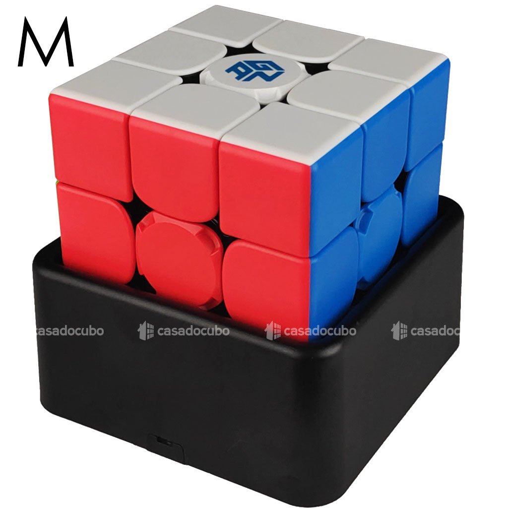 Cubo Mágico 3x3x3 GAN 356M Standard Magnético - Stickerless - Cubo