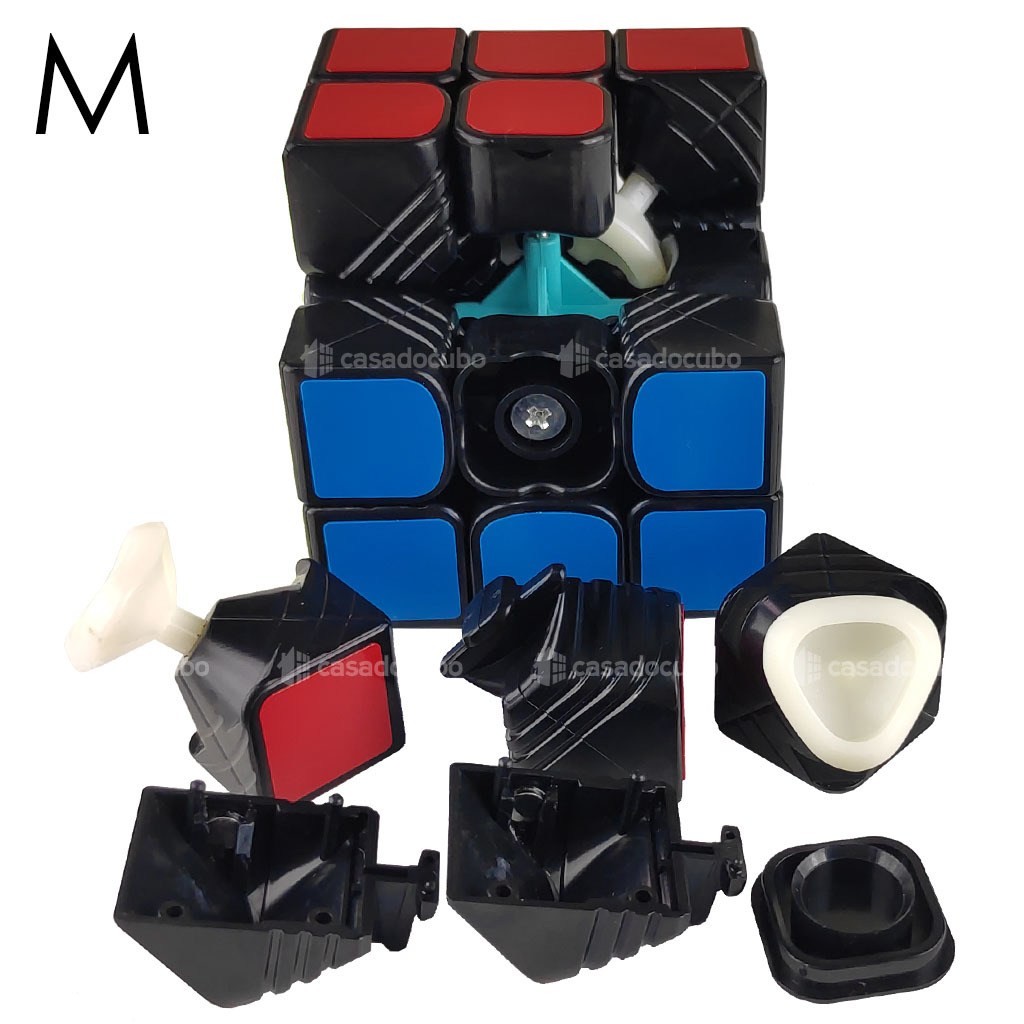 Cubo magico magnetico 3x3x3 moyu yulong v2 stickersless