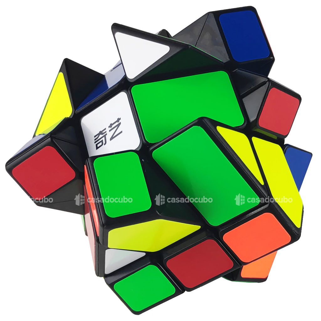 Cubo Mágico Profissional 3x3 Fisher Original QiYi Diferente Preto