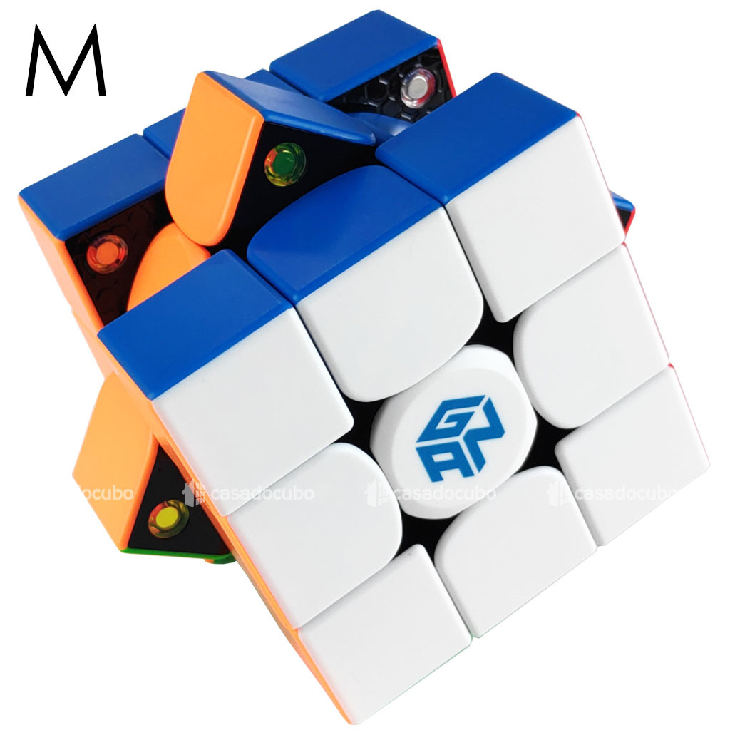 Gan 354 M V2 Cubo Mágico Magnético 3x3 Cubo De Rubik Com Ges