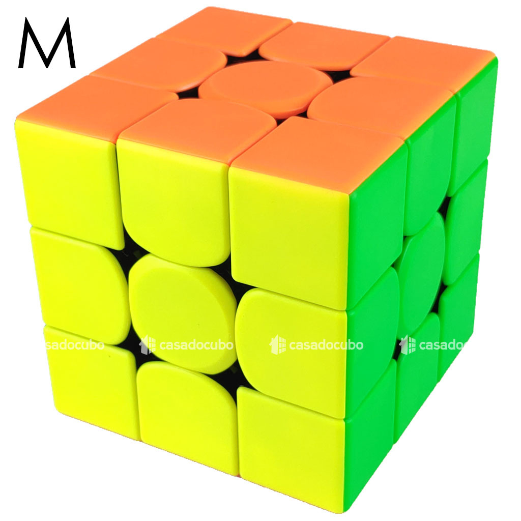 Cubo Mágico 3x3x3 Meilong M Magnético Profissional Cor Da