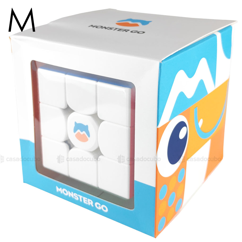 Cubo Mágico Profissional 3x3x3 GAN Monster Go V2 Magnético - Cubo