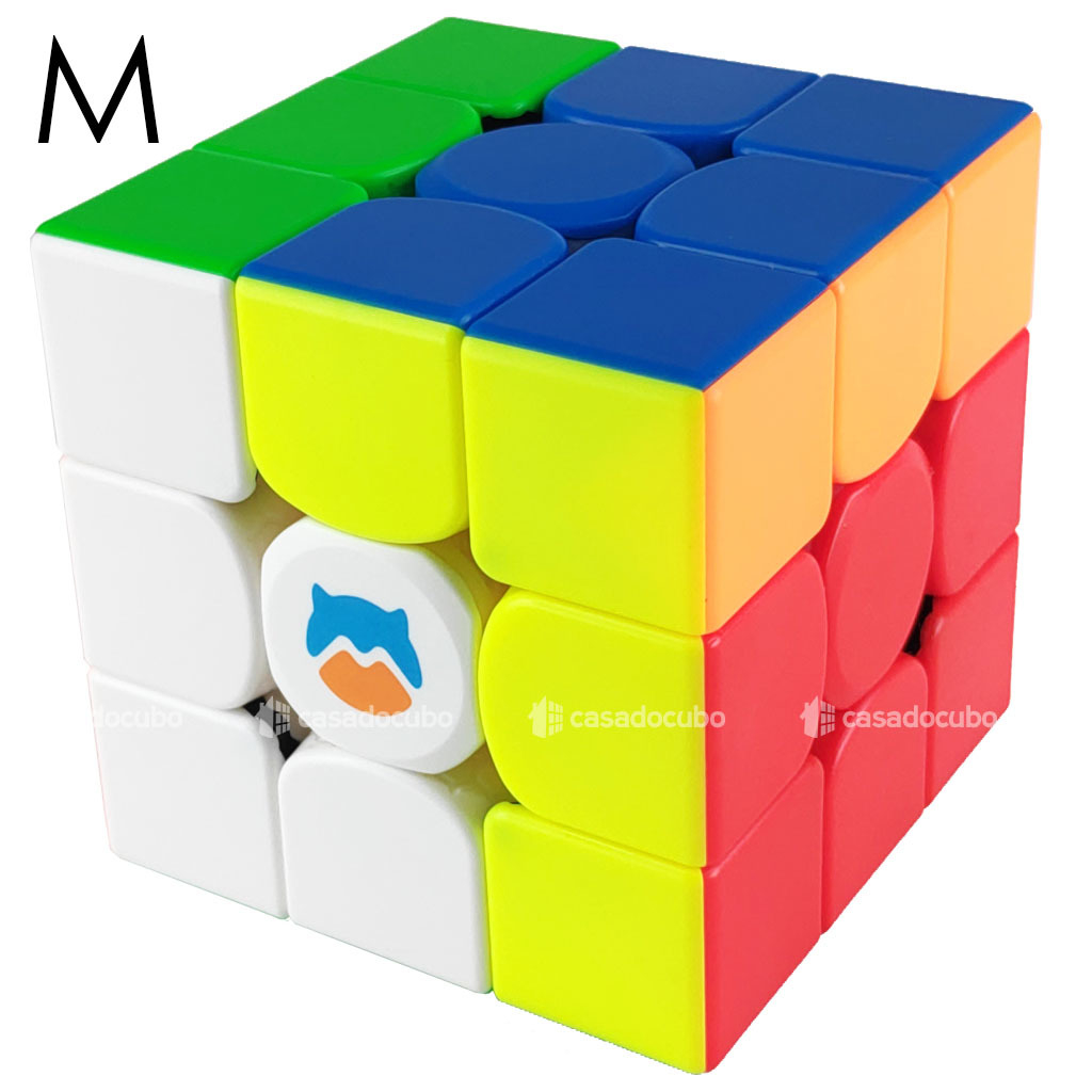 Cubo Mágico Profissional 3x3x3 GAN Monster Go V2 Magnético - Cubo