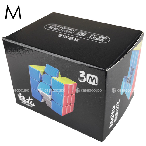 Cubo Mágico 3x3x3 Meilong M Magnético Profissional Cor Da