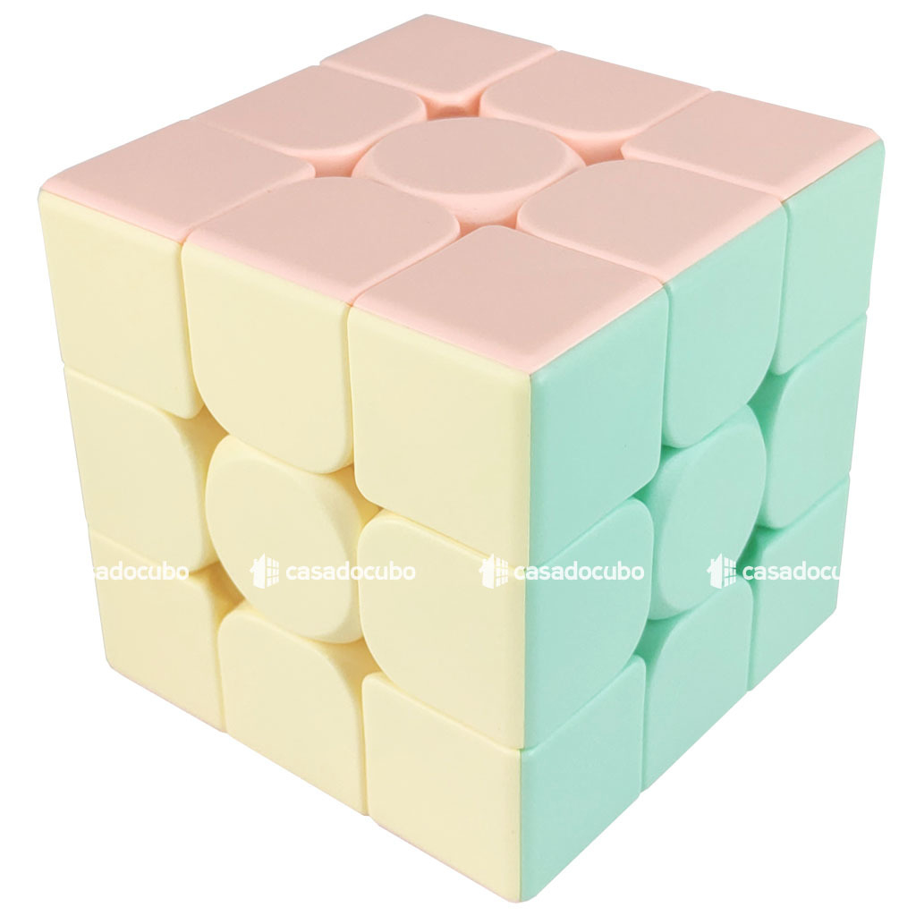 Cubo Mágico 3x3x3 Moyu MFJS Meilong Macaron Tons Pastéis