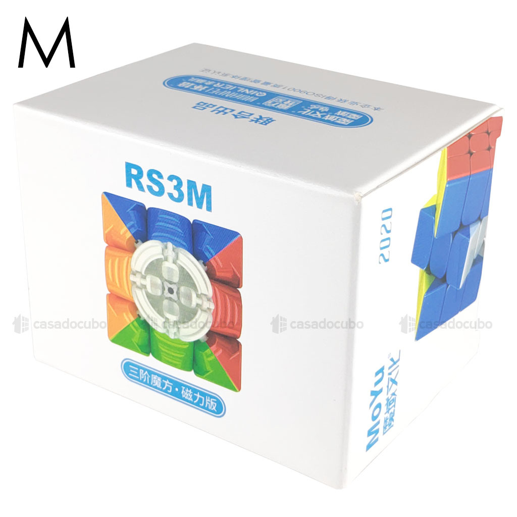 Cubo Mágico 3x3x3 MoYu RS3M Magnético 2020 - Stickerless - Cubo ao