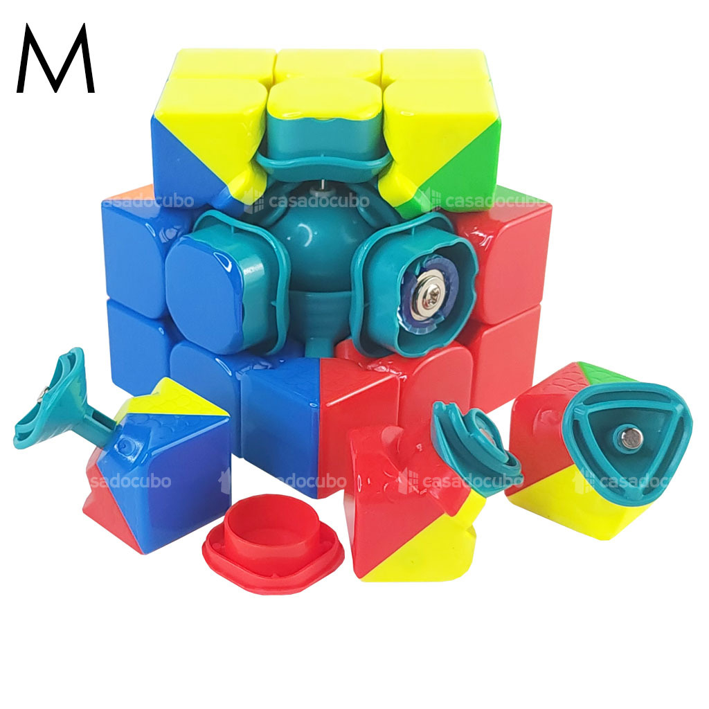 Cubo Mágico RS3M Magnetico 3x3x3 Black Original Moyu – Walderes Jogos