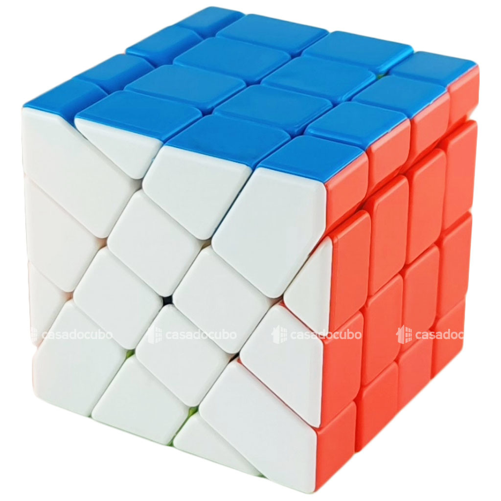 Cubo Mágico 4x4x4 Melquiades Xadrez Preto E Branco