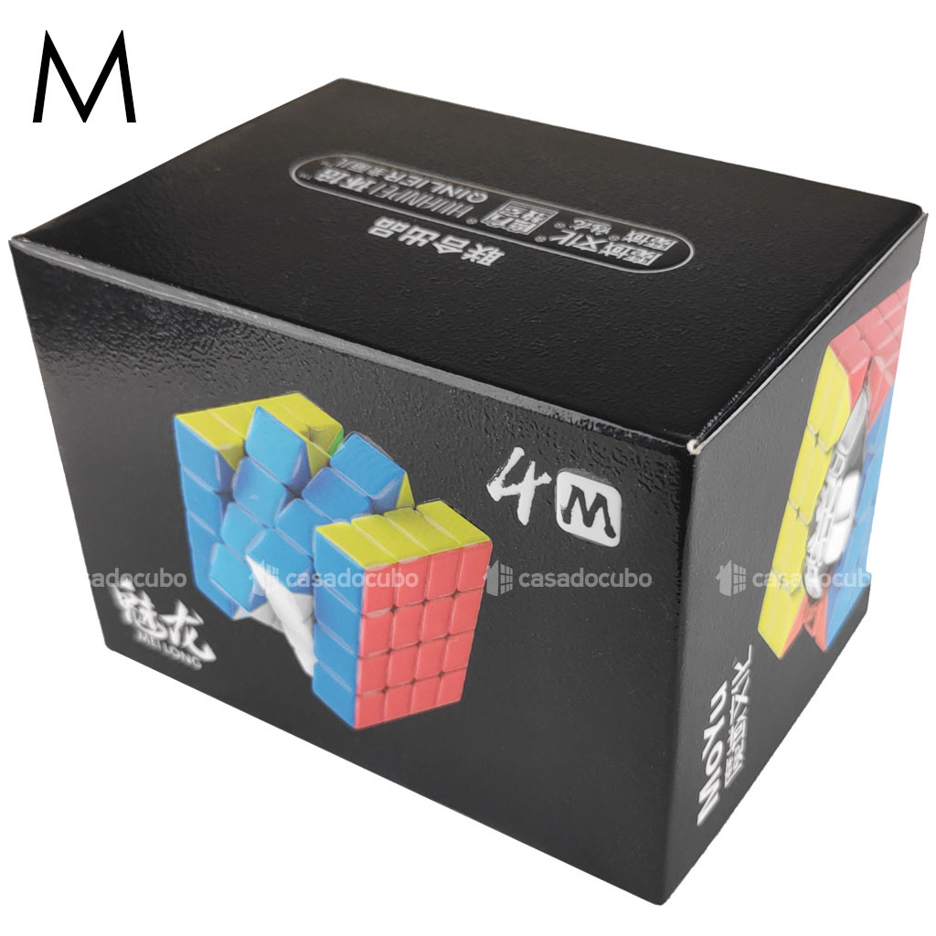 Cubo Magico 4x4x4 Stickerless Moyu Meilong Original Speed em