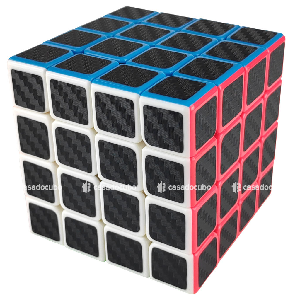 Cubo Mágico 4x4x4 Melquiades Xadrez Preto e Branco Chess Casa do Cubo