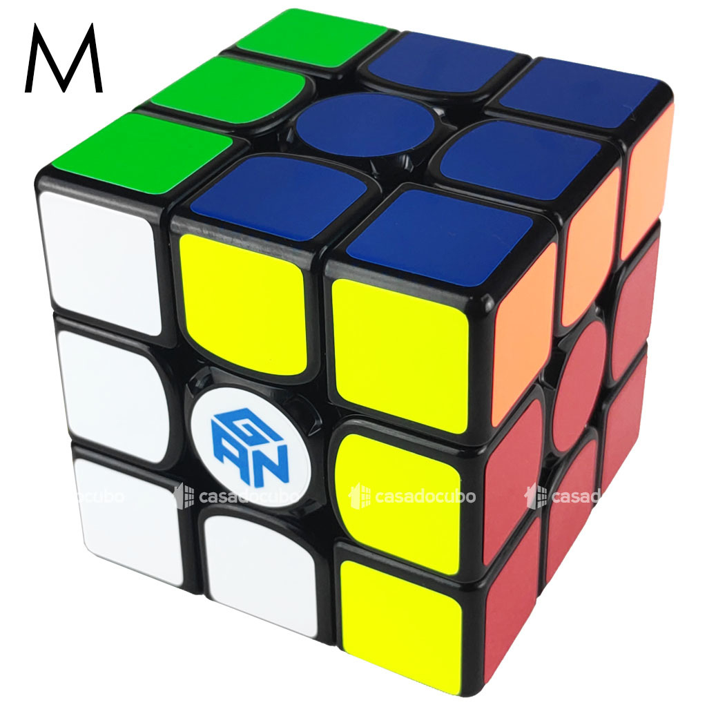 Cubo Mágico 3x3x3 GAN 356M Standard Magnético - Stickerless - Cubo