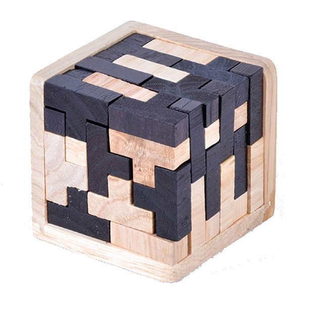 Quebra Cabeça Puzzle De Madeira Desafio Bamboo - R$ 30,00