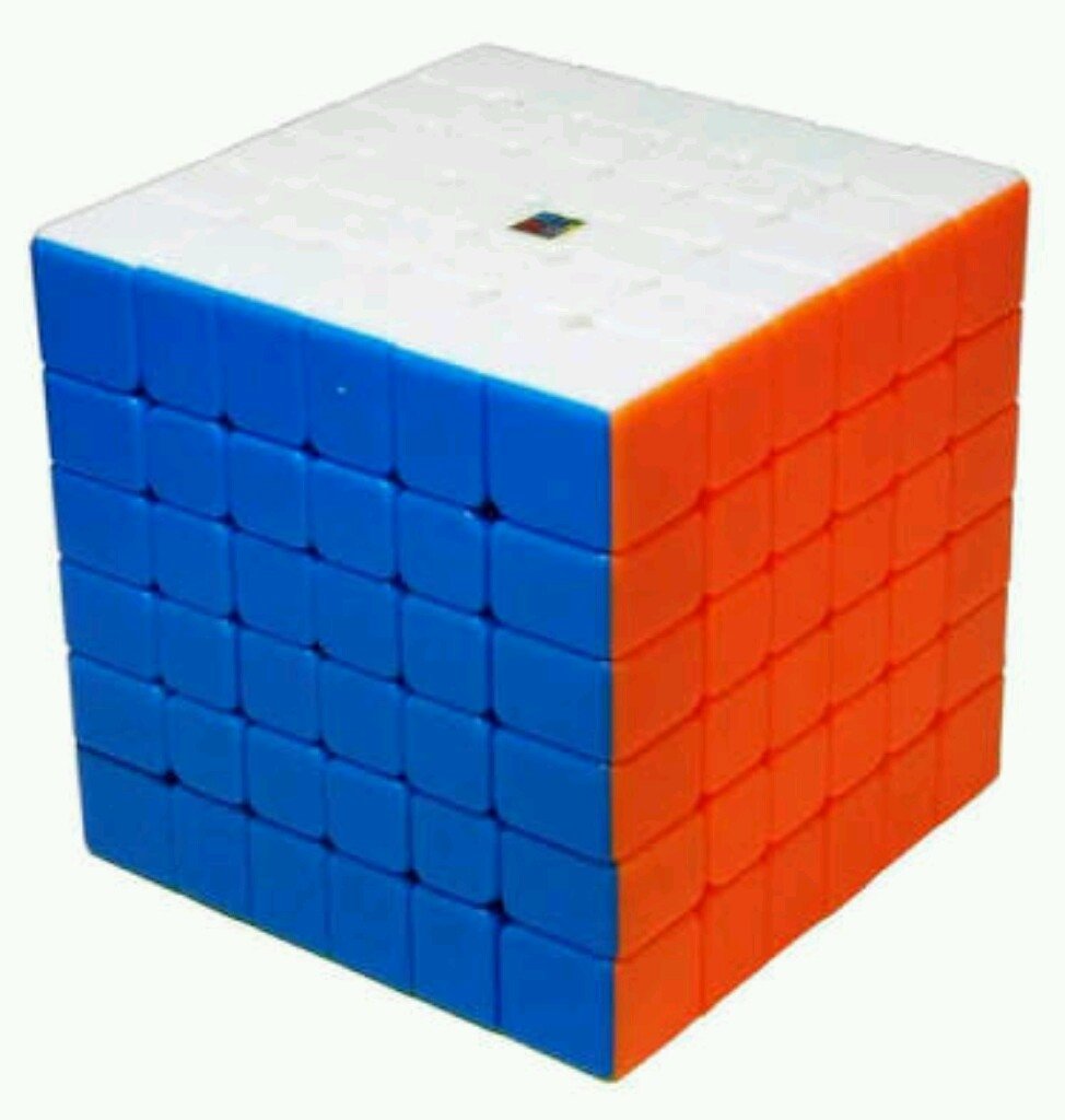 Cubo Mágico Profissional Moyu MF6 6x6x6 Preto