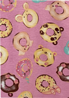 Pijama Feminino Curto regata DONUTS na internet