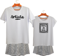 Pijama feminino curto MÃE ARTISTA - comprar online