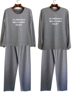 Pijama feminino longo JÁ ABRAÇOU - comprar online
