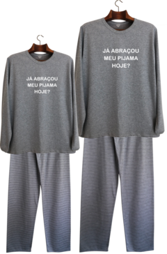 Pijama menino longo JÁ ABRAÇOU - comprar online