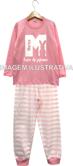 Kit 6 Pijamas Longos Infantil Personalizados Festa do Pijama na internet