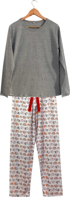 Pijama menina longo sushi