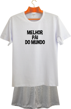 Pijama masculino curto Melhor PAI