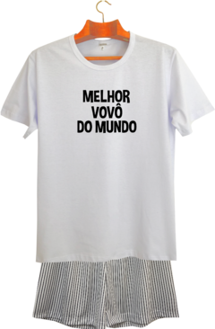 Pijama masculino curto Melhor VOVÔ