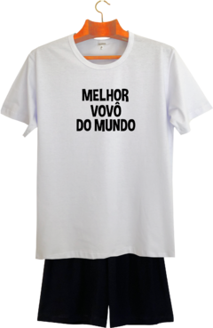 Pijama masculino curto Melhor VOVÔ - comprar online