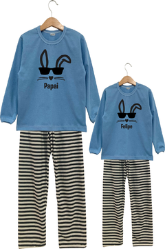 Pijama menino longo Coelho Óculos - comprar online