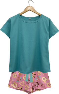 Pijama Feminino Curto DONUTS