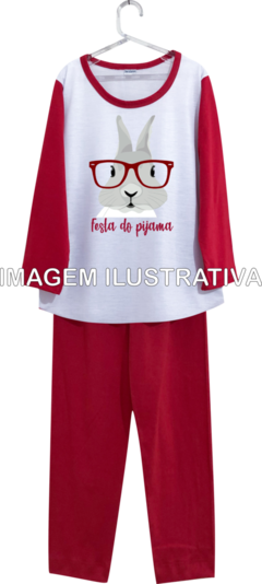 Kit 12 Pijamas Longos Infantil Personalizados Festa do Pijama na internet
