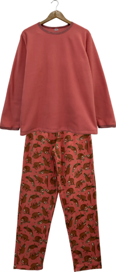 Pijama feminino longo Microsoft Preguiça