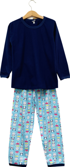 Pijama menina longo Panda