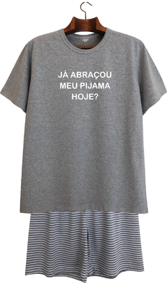 Pijama masculino curto JÁ ABRAÇOU