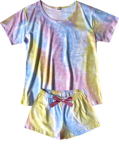 Pijama Menina Curto Tie Dye