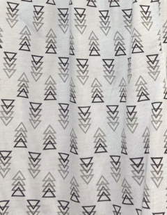 Pijama Masculino Curto Triângulo Cinza - comprar online