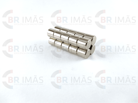 Imã Neodímio N35 Ø8x8mm - Cilindro - comprar online