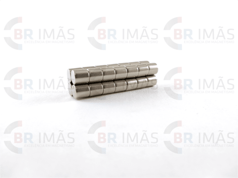 Imã Neodímio N35 Ø6x6mm - Cilindro - comprar online