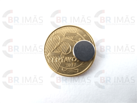 Imã Neodímio N35 Ø10x1,5mm - Disco na internet