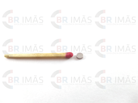 Imã Neodímio N35 Ø4x1mm - Disco - Br Imãs