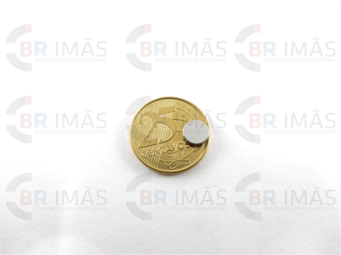 Imã Neodímio N35 Ø8x2mm - Disco - loja online