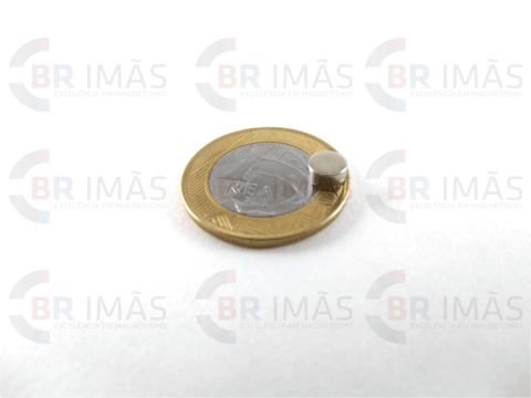 Imã Neodímio N35 Ø6x3mm - Disco - loja online