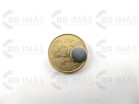 Imagem do Imã Neodímio N35 Ø10x1mm - Disco