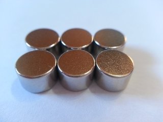 Imã Neodímio N35 Ø6x4mm - Disco