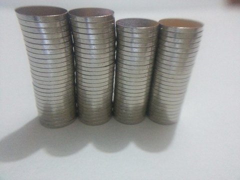 Imã Neodímio N35 Ø8x1mm - Disco