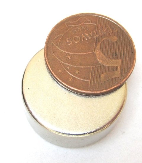 Imã Neodímio N35 Ø25x10mm - Disco - comprar online