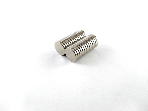 Imã Neodímio N35 Ø12,5x2mm - Disco na internet