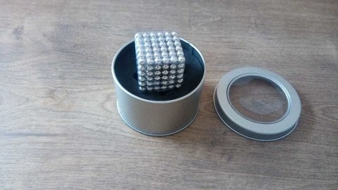Neocube Magnético Prata com 216 esferas de 5mm - loja online