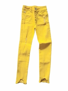 #7609R PANTALON COLOR ROTURAS - comprar online